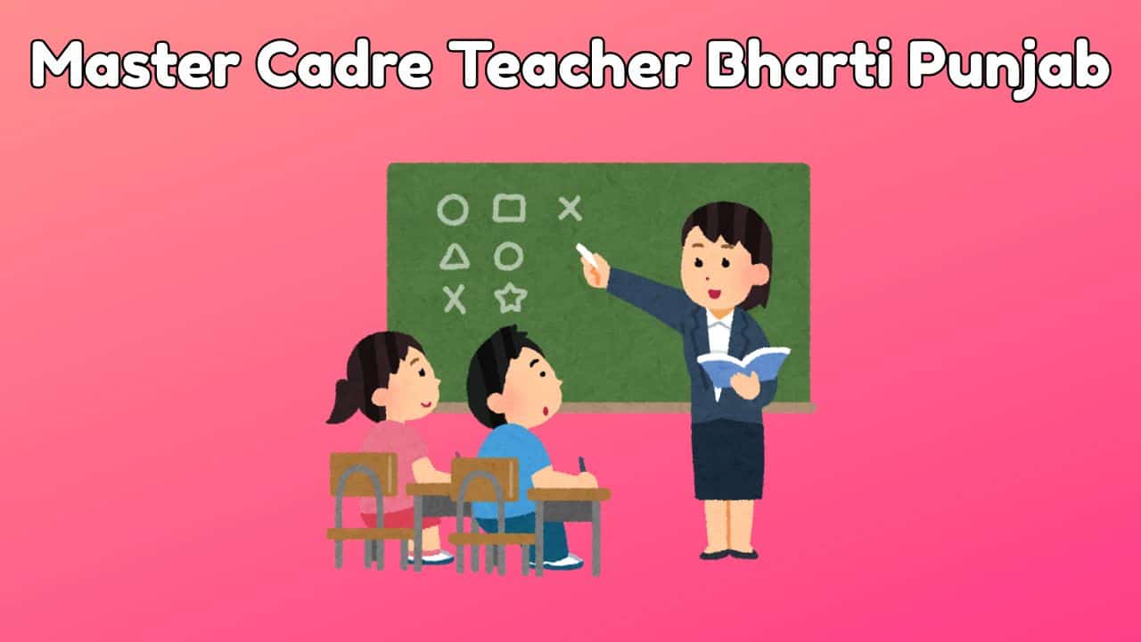 Punjab Master Cadre Teacher Recruitment 2025-min
